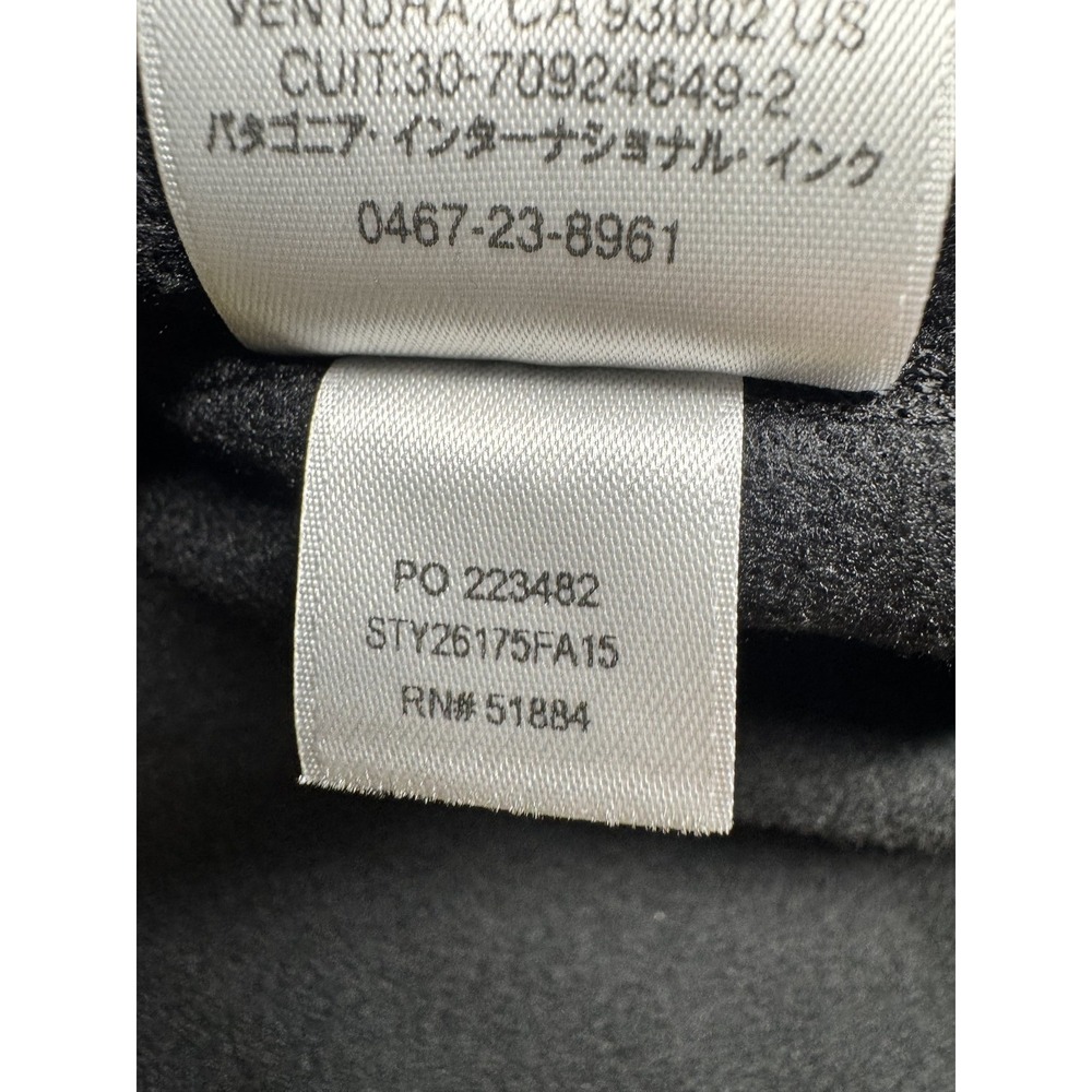 Patagonia Men's Micro D Fleece Pullover Black Size L 1/4 Zip - Picture 4 of 5